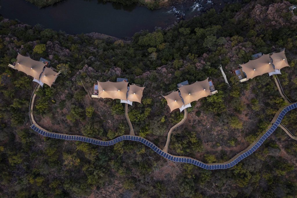 The solar panel at Noka Camp 